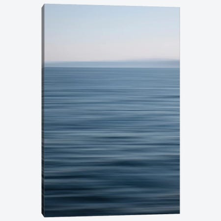 Abstract Blue Horizon Canvas Print #SVN1} by Savanah Plank Canvas Wall Art