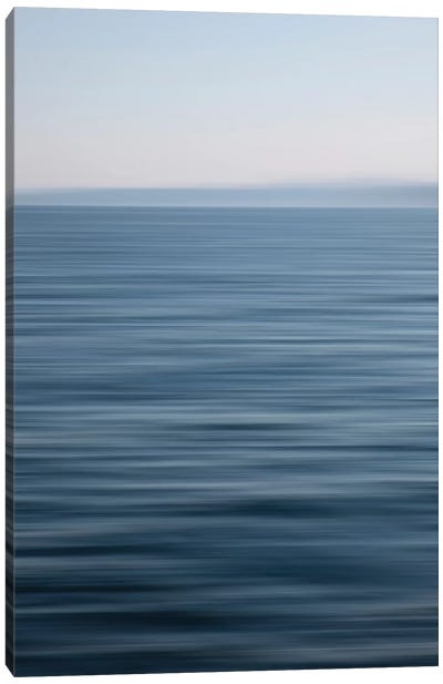 Abstract Blue Horizon Canvas Art Print - Savanah Plank