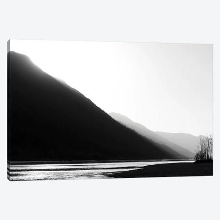 Knik River, Southern Alaska, Black & White Canvas Print #SVN34} by Savanah Plank Canvas Artwork
