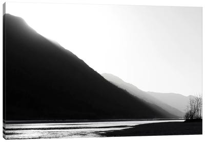 Knik River, Southern Alaska, Black & White Canvas Art Print - Savanah Plank