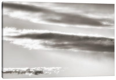 Black And White Cloud Formation Canvas Art Print - Savanah Plank