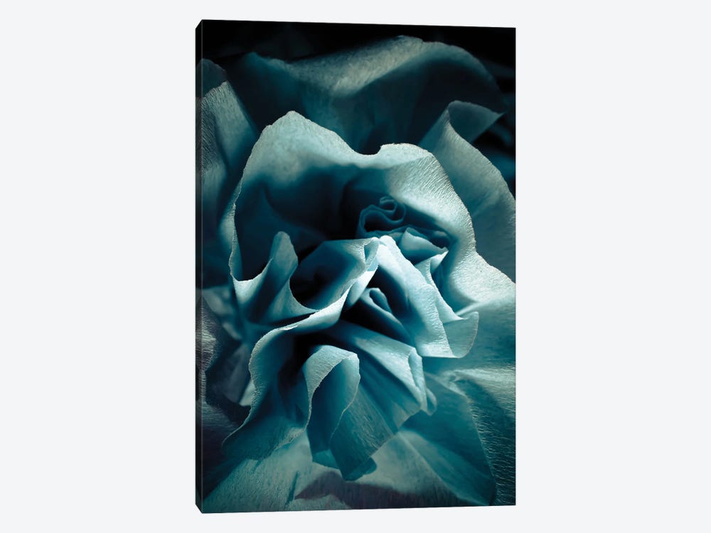 Blue Paper Rose by Larisa Siverina 1-piece Canvas Art