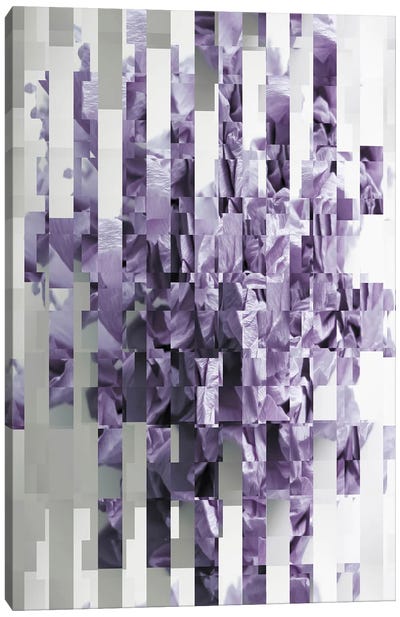 Lilies Canvas Art Print - Purple Abstract Art