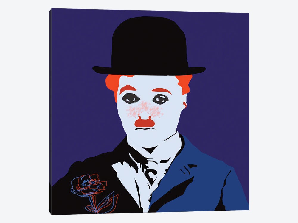 Charlie Chaplin by Larisa Siverina 1-piece Canvas Art