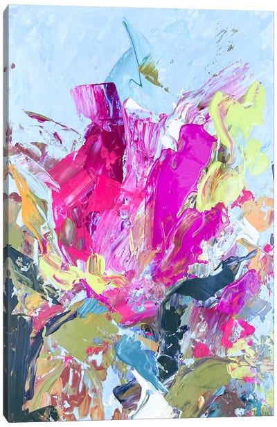 Pink Tulip Canvas Art Print - Larisa Siverina