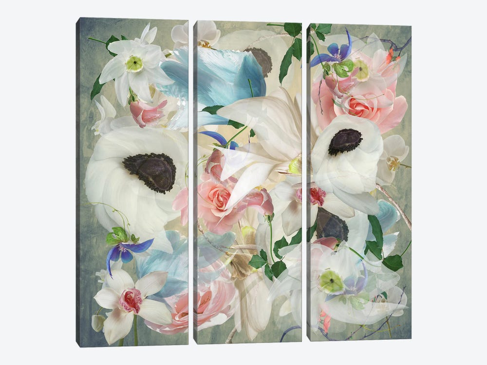 Spring Blossom II by Larisa Siverina 3-piece Canvas Artwork