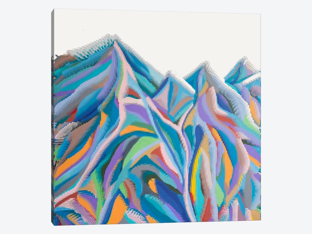 Colored Mountains by Larisa Siverina 1-piece Canvas Print