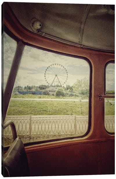 Old Tram Canvas Art Print - Ferris Wheels