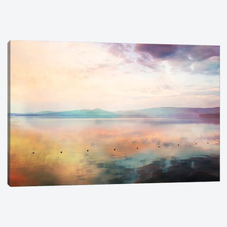 Pink Sunrise Canvas Print #SVR89} by Larisa Siverina Canvas Artwork