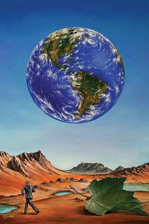 Abandoned Planet by Svetoslav Stoyanov wall art