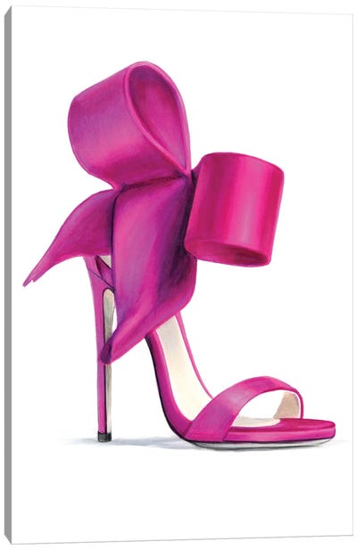 Pink Canvas Art Print - Shoe Art
