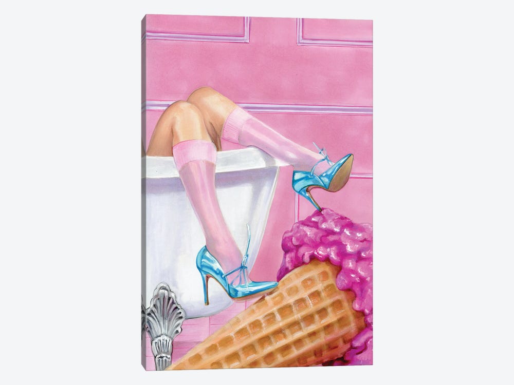 Pink Ice Creame by Svetlana Balta 1-piece Canvas Wall Art