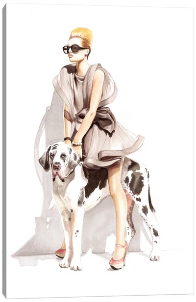 Dog Canvas Art Print - Svetlana Balta