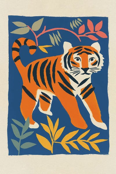 Svetlana Aleinikova - Framed Fine Art Prints: Playful Tiger by Svetlana Aleinikova