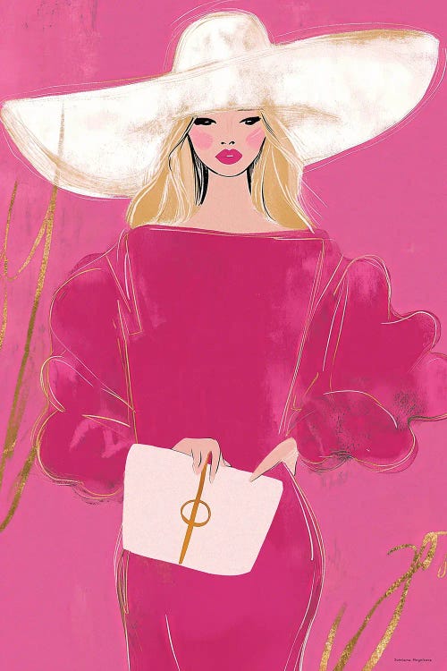 Lady In Pink by Svetlana Aleinikova wall art