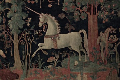 Canvas Art Prints: Unicorn Tapestry by Svetlana Aleinikova