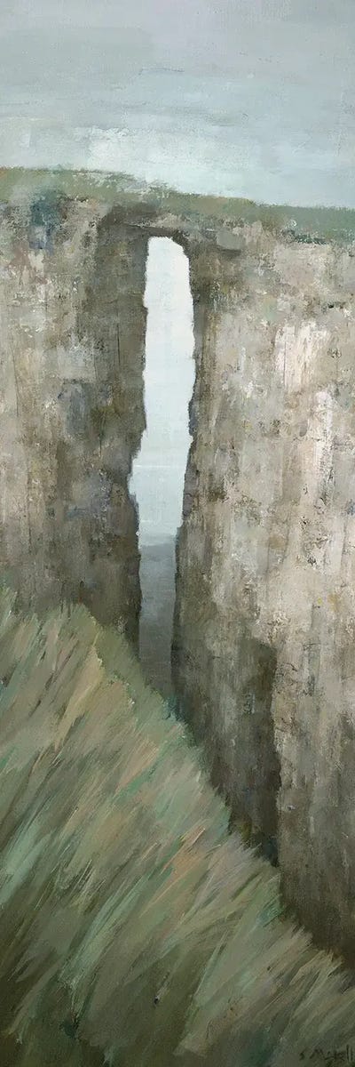 Arch Rock, Perranporth by Steve Mitchell multi panel art