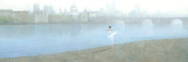 Steve Mitchell: Ballerina On The Thames by Steve Mitchell