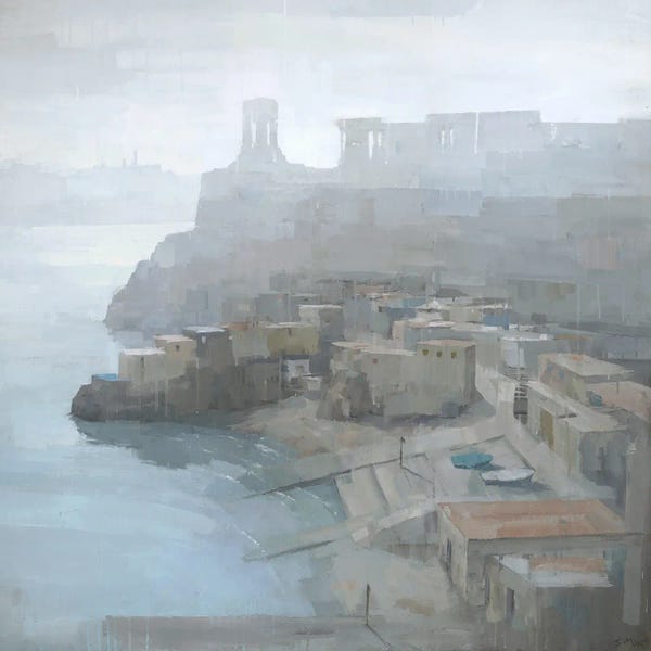 Steve Mitchell: Morning Haze, Valletta by Steve Mitchell