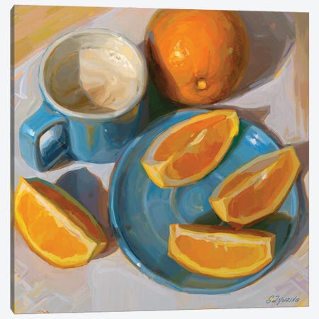 Sunshine On A Plate Canvas Print #SVZ14} by Svetlana Zyuzina Canvas Artwork