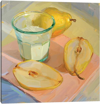 Sunny Morning Canvas Art Print - Pear Art