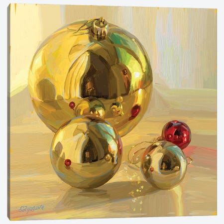 Shiny Christmas Bubbles Canvas Print #SVZ18} by Svetlana Zyuzina Art Print
