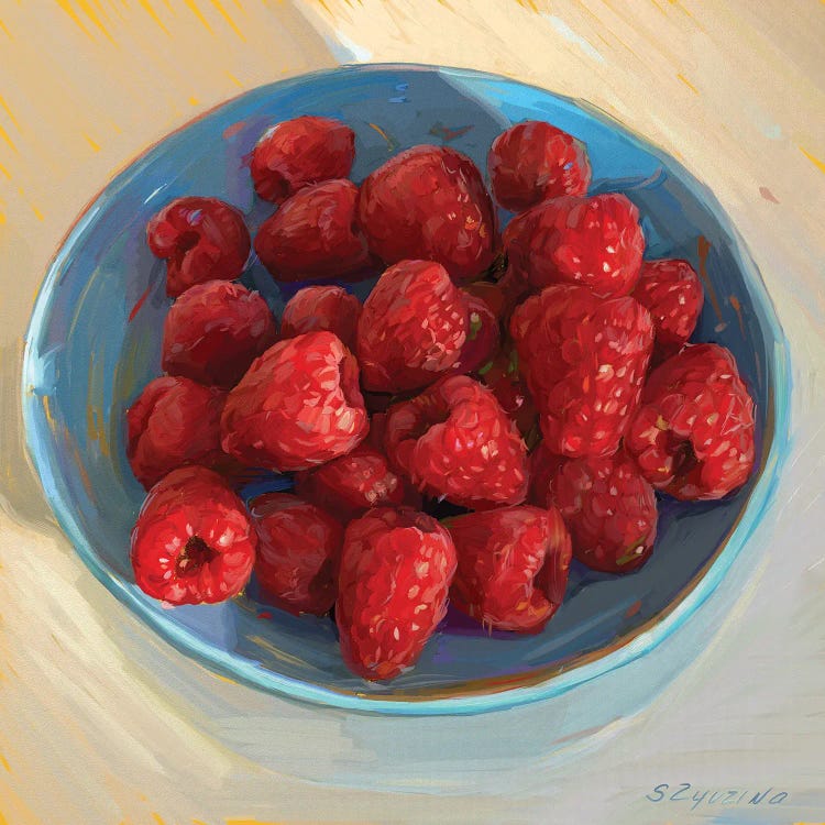 Happiness Is A Bowl Of Fresh Raspberries