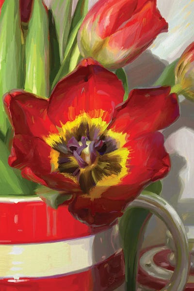Red Tulip From Amsterdam by Svetlana Zyuzina multi panel art