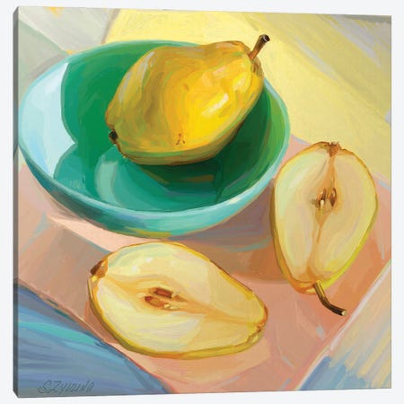 Pair Of Pears Canvas Print #SVZ48} by Svetlana Zyuzina Canvas Art