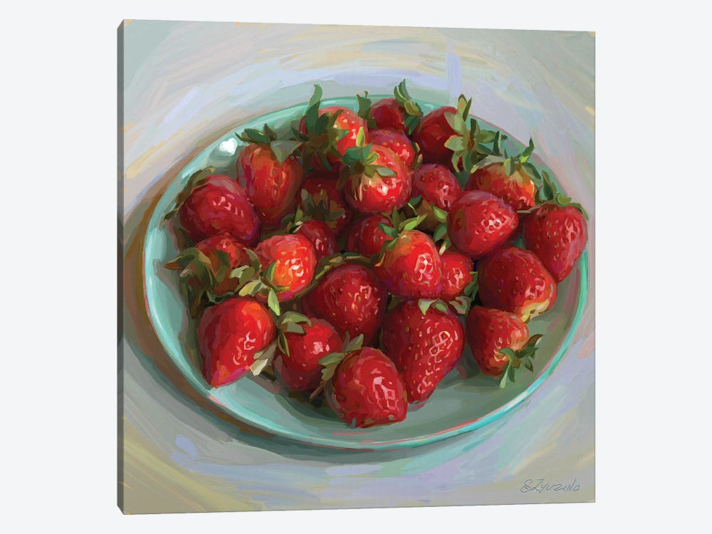 Farmer Market Strawberries by Svetlana Zyuzina 1-piece Canvas Artwork