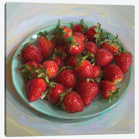 Farmer Market Strawberries Canvas Print #SVZ49} by Svetlana Zyuzina Canvas Art