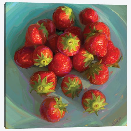 Summer Berries In The Sunset Canvas Print #SVZ65} by Svetlana Zyuzina Canvas Art Print