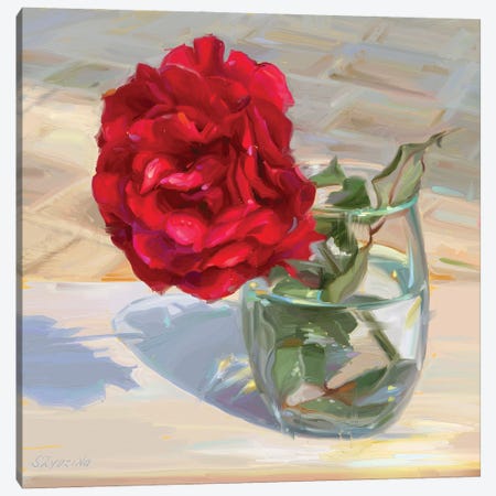 Red Rose Canvas Print #SVZ71} by Svetlana Zyuzina Canvas Art Print