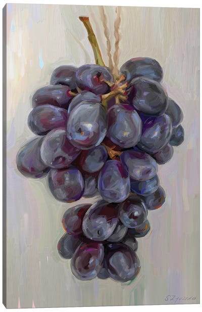 Glorious Grapes Canvas Art Print - Grape Art