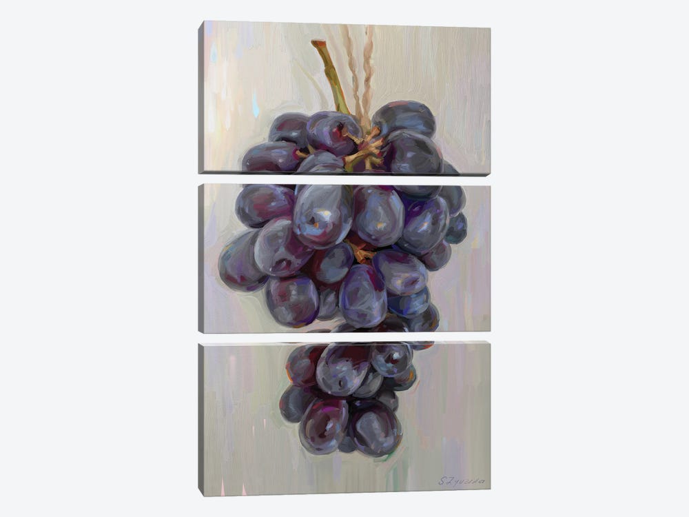 Glorious Grapes by Svetlana Zyuzina 3-piece Canvas Print