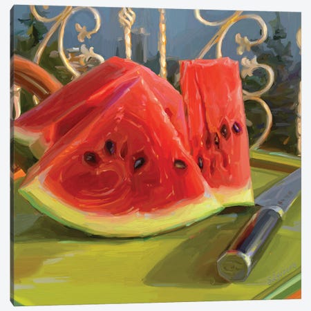 Watermelon Extravaganza Canvas Print #SVZ74} by Svetlana Zyuzina Canvas Wall Art