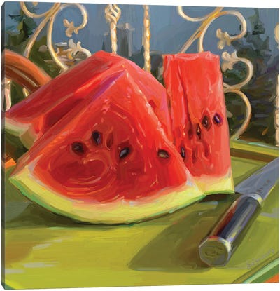 Watermelon Extravaganza Canvas Art Print - Melon Art