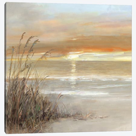 Malibu Sunset Canvas Print #SWA104} by Sally Swatland Canvas Print