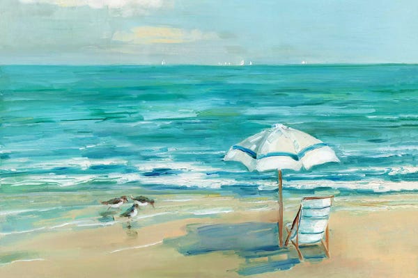 Large Coastal Art - Canvas Prints: Simply Summer by Sally Swatland