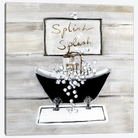 Splish Splash Canvas Print #SWA111} by Sally Swatland Canvas Art Print