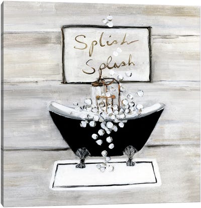 Splish Splash Canvas Art Print - Sally Swatland