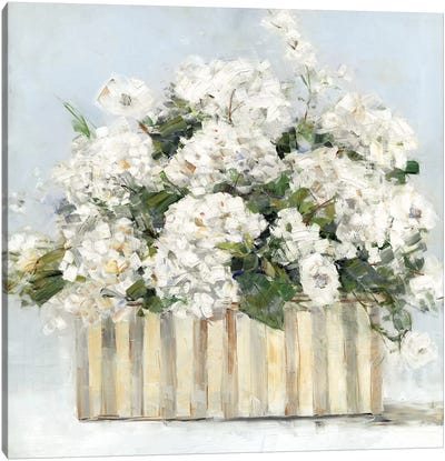 Sweet Hydrangeas Canvas Art Print - Best Selling Floral Art