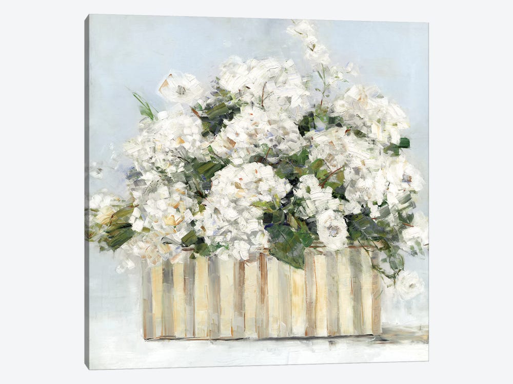 Sweet Hydrangeas by Sally Swatland 1-piece Canvas Print