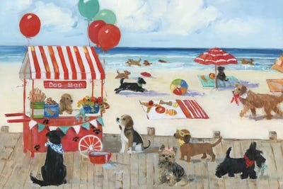 Beach Bark Park I by Sally Swatland acrylic art print