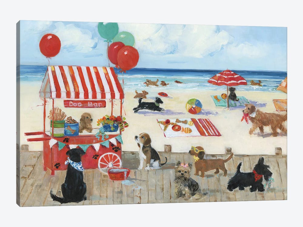 Beach Bark Park I by Sally Swatland 1-piece Art Print