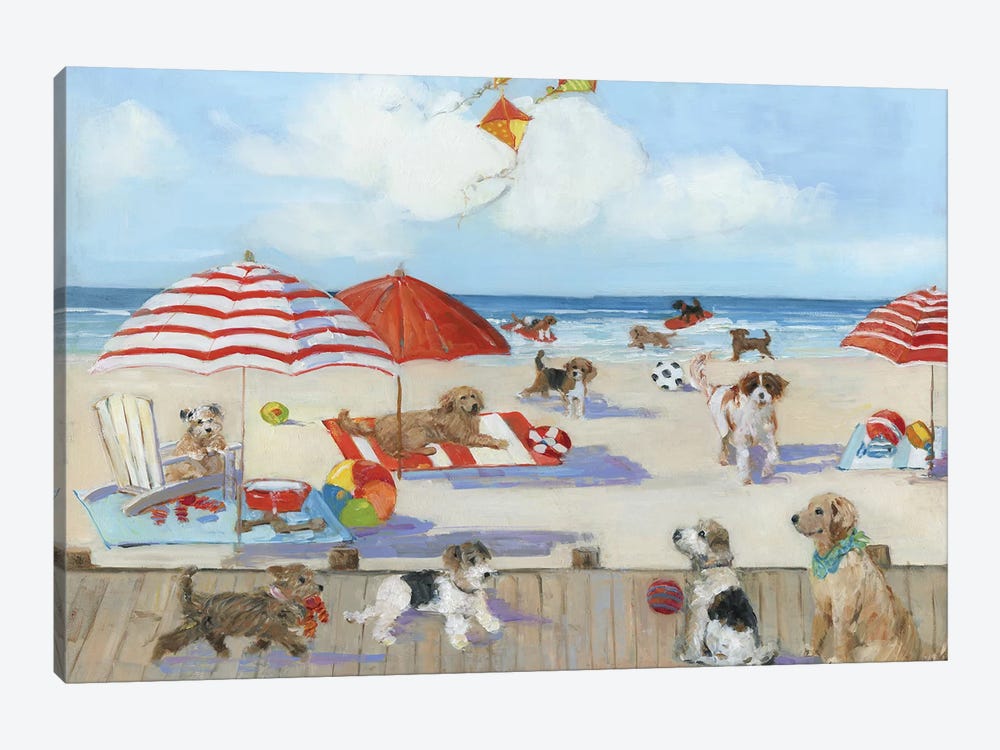 Beach Bark Park II by Sally Swatland 1-piece Canvas Artwork