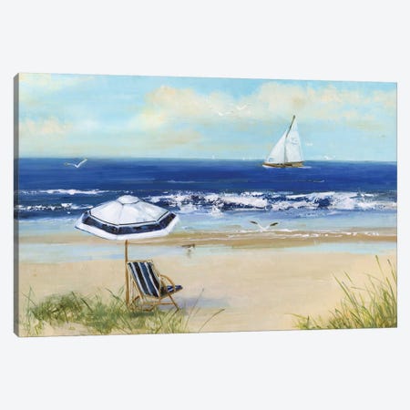 Beach Life I Canvas Print #SWA125} by Sally Swatland Canvas Art Print