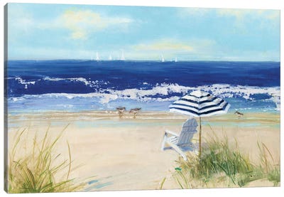 Beach Life II Canvas Art Print - Large Coastal Art