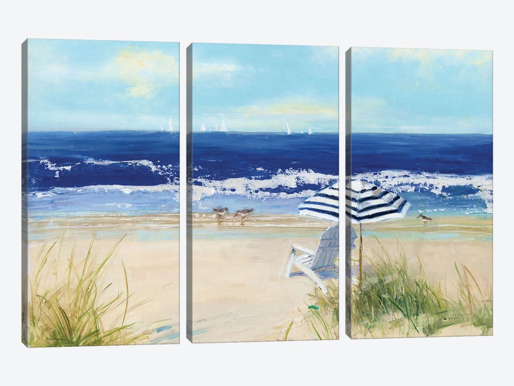 Beach Life II by Sally Swatland 3-piece Canvas Artwork