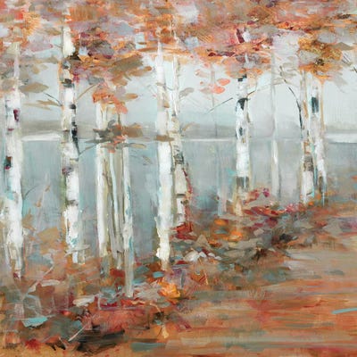 Birch Walk I by Sally Swatland acrylic art print